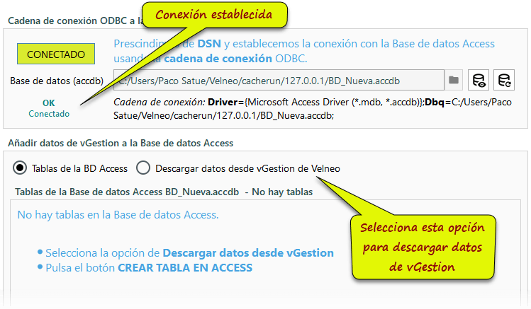 EV07 Conexion ODBC OK